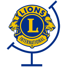 Das moderne Globus-Symbol umschließt das Lions-Logo