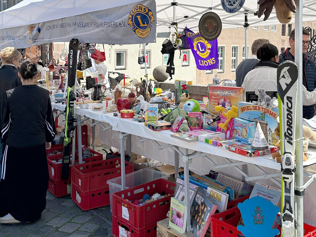 Ein kurzer Besuch am Stand des Lions Club Philipp Melanchthon