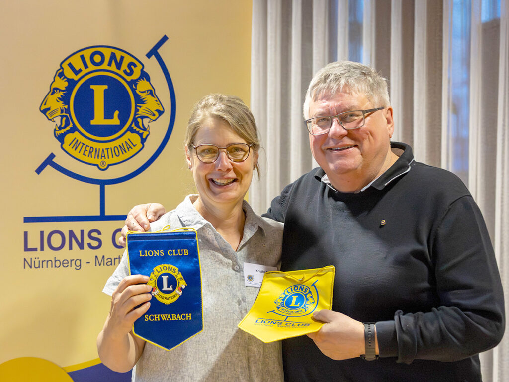 Unsere Präsidentin Kristin Serafin mit Helmut Rößner! 
