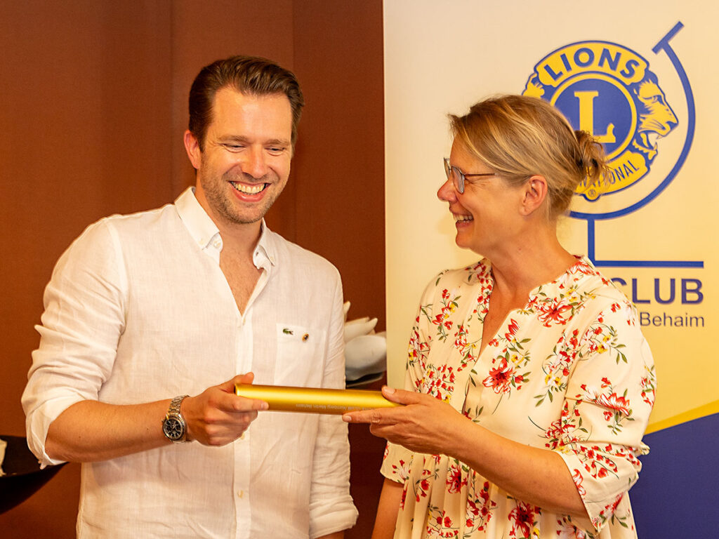 Unser neuer Präsident Christian Riedl erhält am 26. Juni 2026 den Staffelstab von der scheidenden Präsidentin Kristin Serafin
